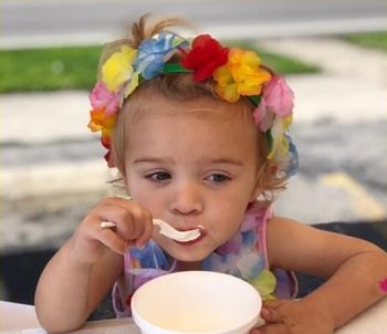 Emmalyn Stage eating ice cream