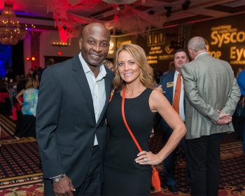 OJ McDuffie and his wife Fran Smock-McDuffie at fundraiser