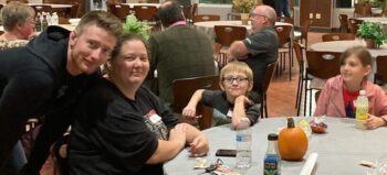 Michael “Scott” Heston, a Marion County veteran and student at Marion Technical College, his sister, his niece and nephew recently attended a Veterans Appreciation Dinner on the Marion Campus for student veterans and their families.