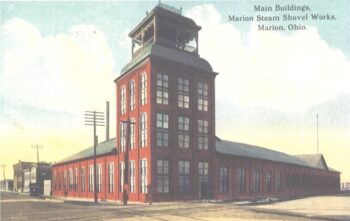 A large brick building