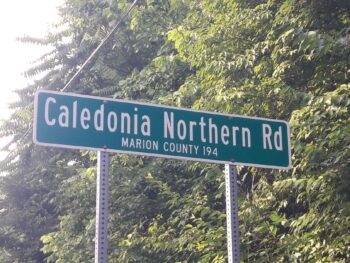 A street sign. 