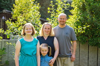 The author of "Haunted Marion, Ohio" smiles with his wife and two daughters.